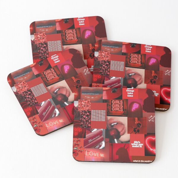 Item preview, red aesthetic collage designed and sold by morgananjos.