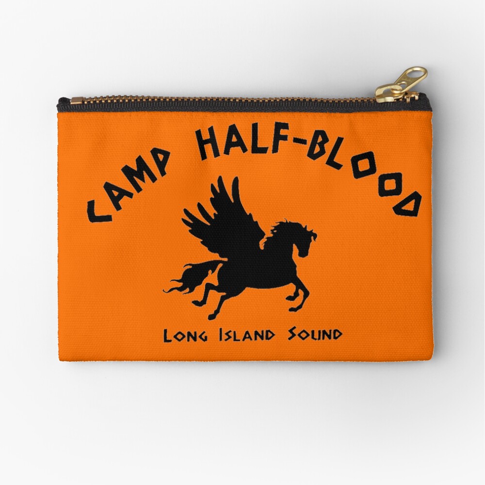"Camp Halfblood" Zipper Pouch for Sale by citybibliophile Redbubble