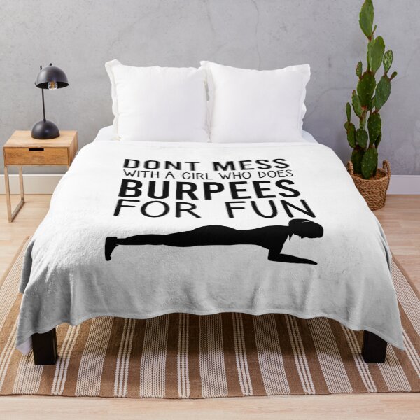 Item preview, Don't Mess with a Girl Who Does Burpees for Fun / Workout Women / Fitness Gift Ideas for Girls/ Burpees / Workout / Funny Workout designed and sold by Chamssou.