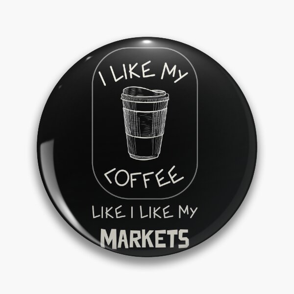 Aperçu de l'œuvre J'aime mon café comme j'aime mes marchés créée et vendue par MOAZTees.