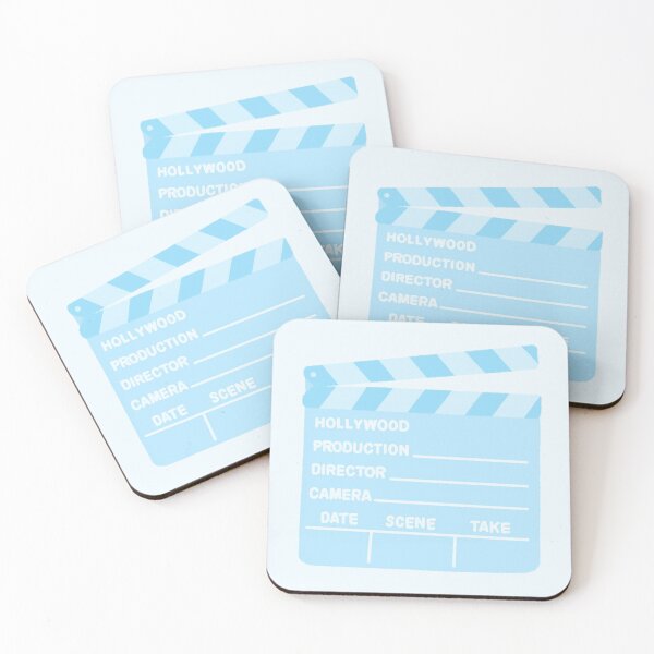 Item preview, Pastel Blue Hollywood Clapperboard designed and sold by Nabibibi.