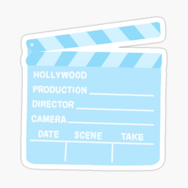 Item preview, Pastel Blue Hollywood Clapperboard designed and sold by Nabibibi.