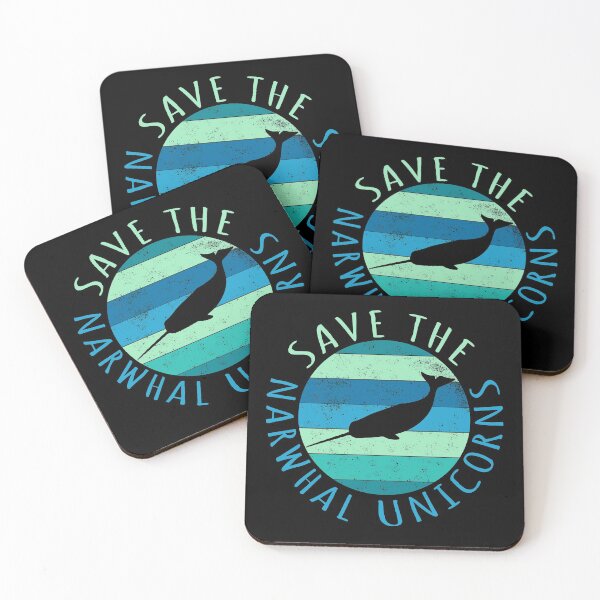Item preview, Save the narwhal unicorns vintage designed and sold by engsasa.