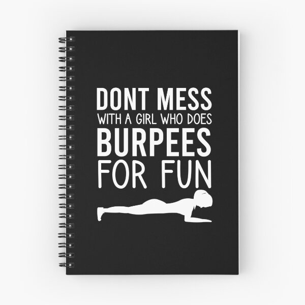 Item preview, Don't Mess with a Girl Who Does Burpees for Fun / Workout Women / Fitness Gift Ideas for Girls/ Burpees / Workout / Funny Workout designed and sold by Chamssou.