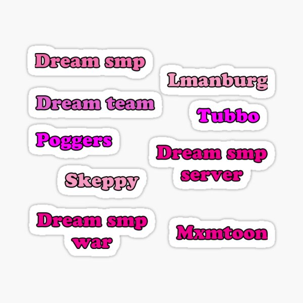 Dream smp sticker pack x9 Sticker