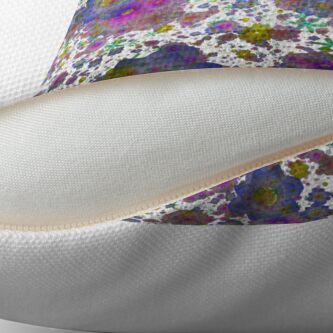 Alternate view of Floral pattern,transparent background Floor Pillow