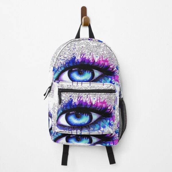 Item preview, Abstract geometric colour splash eye designed and sold by lfmdesigns.
