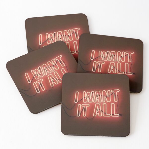 Item preview, I want it all neon light designed and sold by mbaa.
