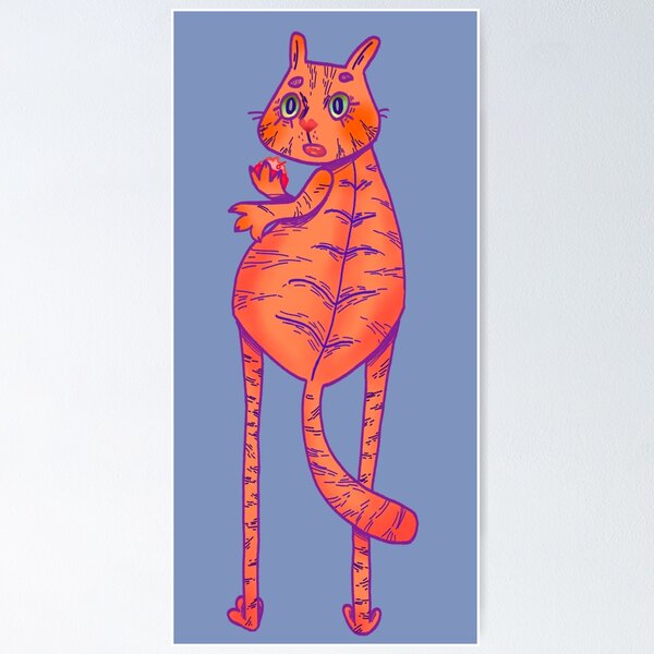 Item preview, Surprised tiger  designed and sold by MyYellowBird.