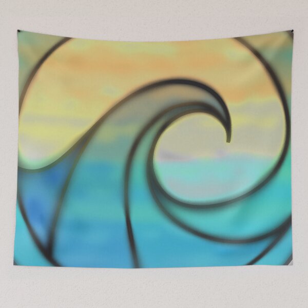 Item preview, Wave Swirl with Sunset Background designed and sold by NWCC.