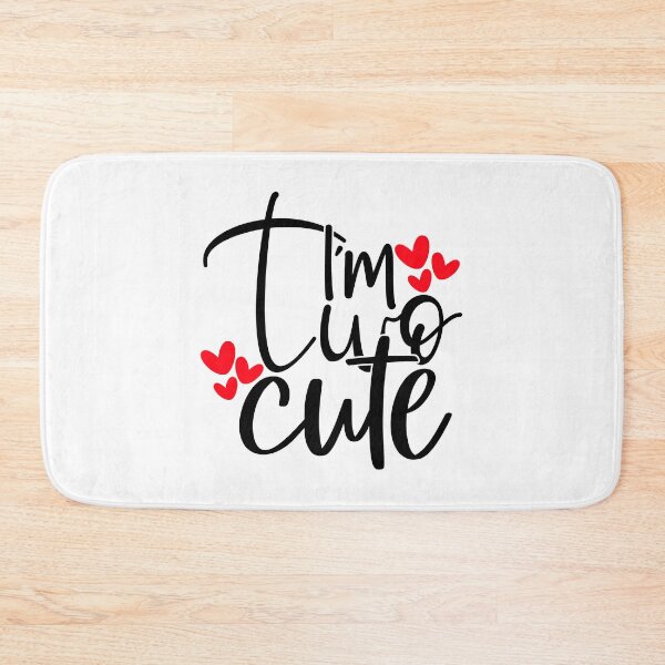 Item preview, I’m two cute designed and sold by purpleblobart.