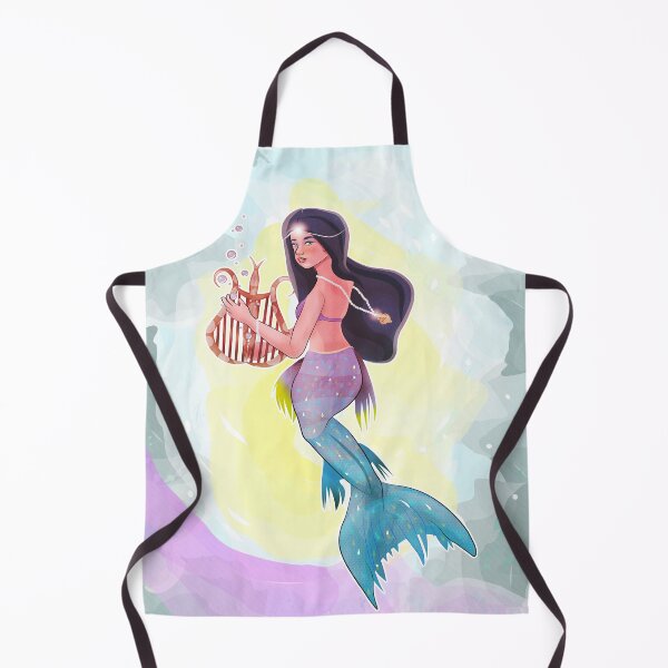 Item preview, Mermaid playing with a harp designed and sold by vixfx.