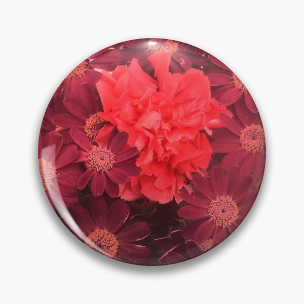 Item preview, ALLEGRATA 12 cineraria carnation daisies red rose flower bouquet floral arrangement nature plant photo designed and sold by dragonemma.