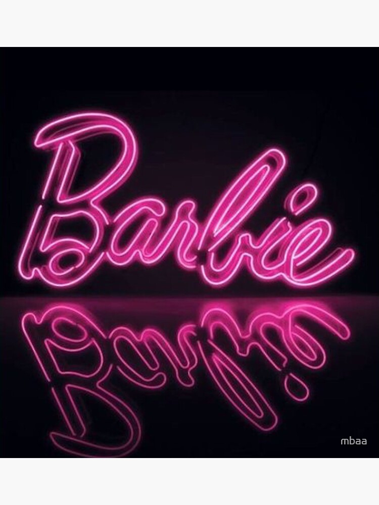 Barbie Logo Rosa Neon' Adesivo