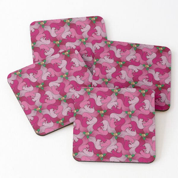 Item preview, Squirrels tessellation - Pink designed and sold by DaveSavageArt.