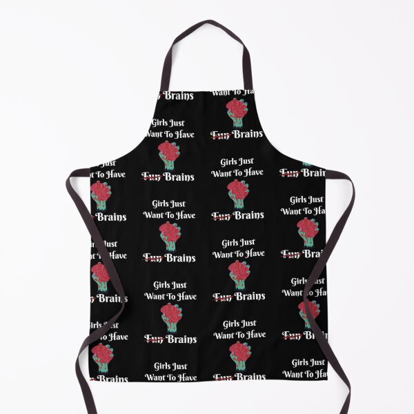 Item preview, Funny Girls Just Want To Have Brains Zombie product designed and sold by jakehughes2015.