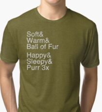 Helvetica: Soft Kitty Tri-blend T-Shirt
