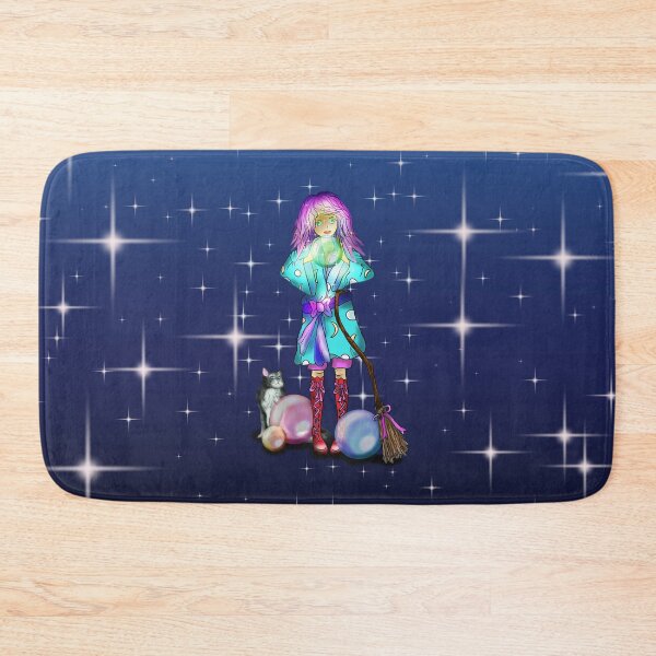 Item preview, Apprentice sorcerer with her cat designed and sold by CuisineCat.