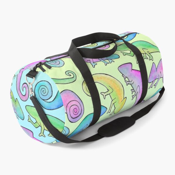 Colorful Chameleons  Duffle Bag