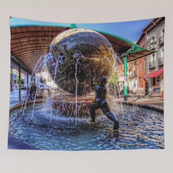 Item preview, Fountain at the Bus Station designed and sold by tomg.