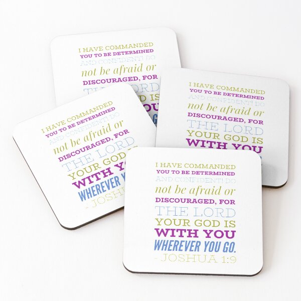 Item preview, Joshua 1:9 Bible verse, Be determined and Confident, Do Not be Afraid or Discourage by Christie Olstad designed and sold by Christie Olstad.