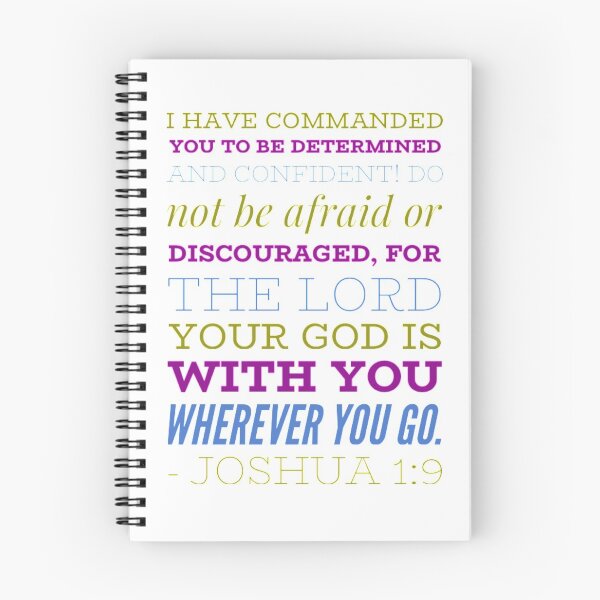 Item preview, Joshua 1:9 Bible verse, Be determined and Confident, Do Not be Afraid or Discourage by Christie Olstad designed and sold by Christie Olstad.