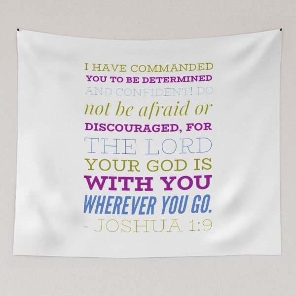 Item preview, Joshua 1:9 Bible verse, Be determined and Confident, Do Not be Afraid or Discourage by Christie Olstad designed and sold by Christie Olstad.