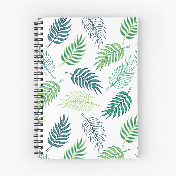 Item preview, Tropical pattern with green palm tree leaves designed and sold by Katine-Art.