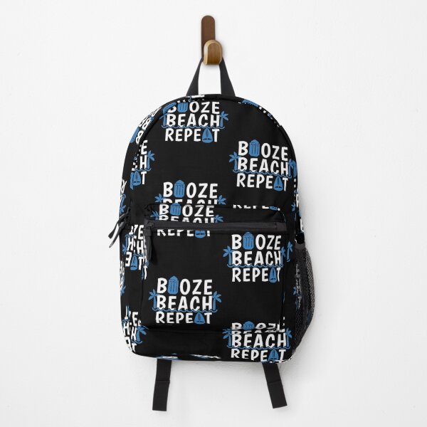 Item preview, Beach Booze Repeat Spring Break Vacation print designed and sold by jakehughes2015.