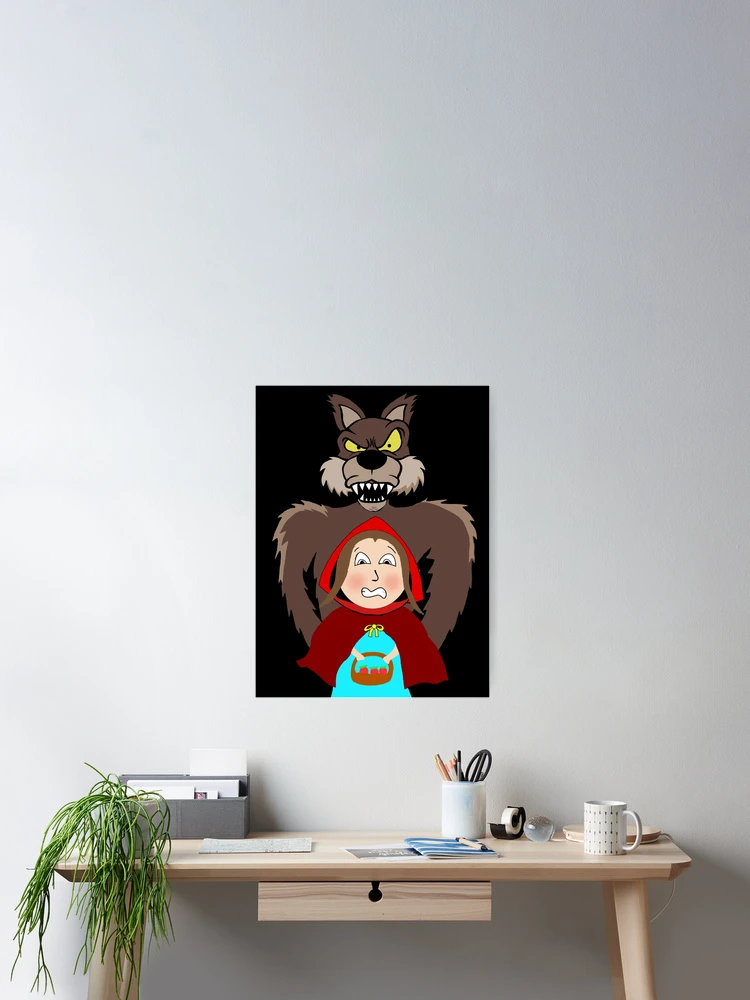 Thumbnail 2 of 3, Poster, Little Red Riding Hood designed and sold by elevko.