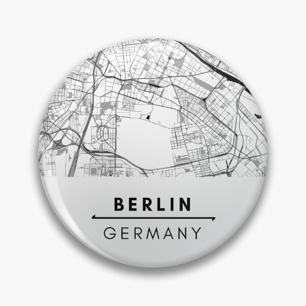 Item preview, Berlin Black and White Map designed and sold by creative-boo.