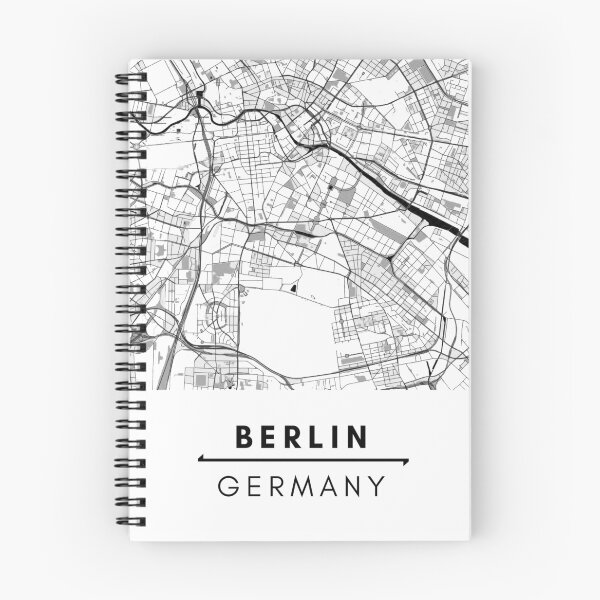 Item preview, Berlin Black and White Map designed and sold by creative-boo.