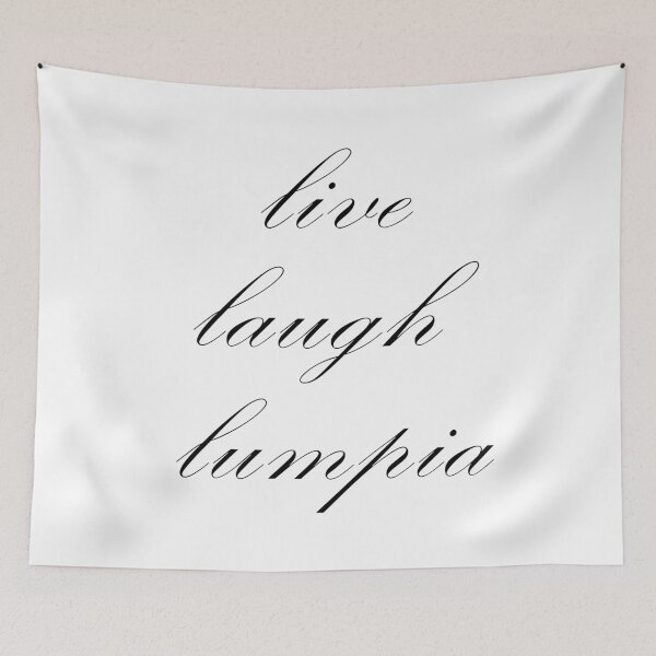 Aperçu de l'œuvre TABLIER AFFICHE PINOY LIVE LAUGH LUMPIA FILIPINO créée et vendue par aydapadi.