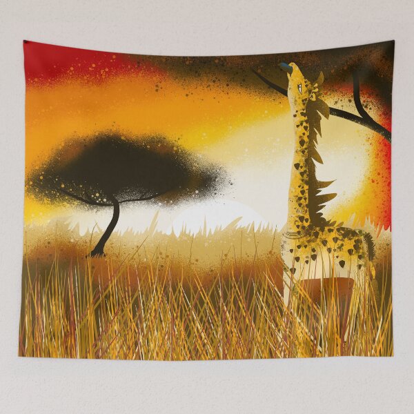 Item preview, Sunset Giraffe  designed and sold by TheArtOfTreble.