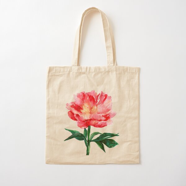 Peony 1 Cotton Tote Bag