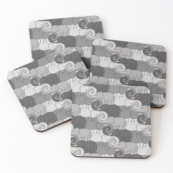 Item preview, Elephant Tessellation - Grey designed and sold by DaveSavageArt.