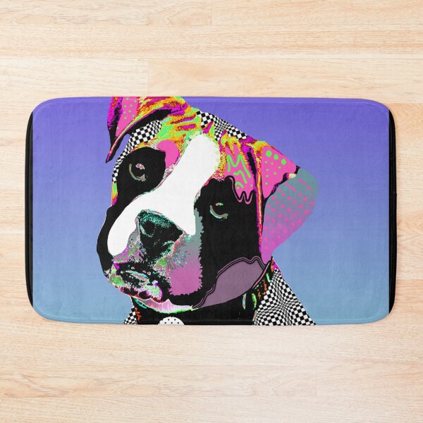 Item preview, Psychedelic Boxer Dog Portrait Art on Black designed and sold by NancyMerkle.