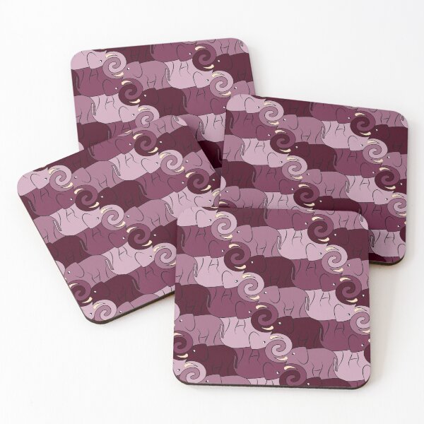 Item preview, Elephant Tessellation - Wine designed and sold by DaveSavageArt.