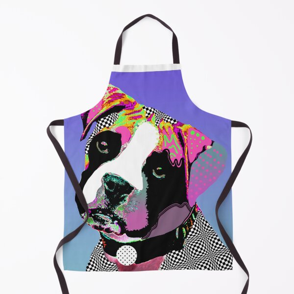 Item preview, Psychedelic Boxer Dog Portrait Art designed and sold by NancyMerkle.