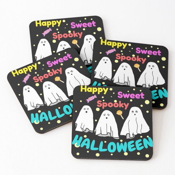 Item preview, Happy Spooky Sweet Halloween Ghosts designed and sold by HibouMagique.