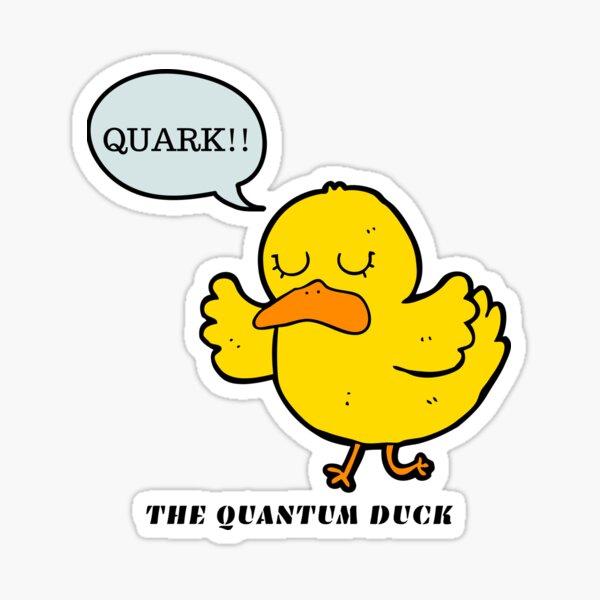Vista previa del artículo con la obra «Quark, el pato cuántico», diseñado y vendido por Serotonin4u.