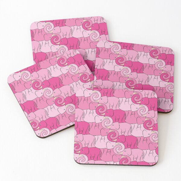 Item preview, Elephant Tessellation - Pink designed and sold by DaveSavageArt.