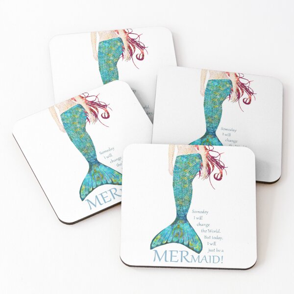 Item preview, Beach Mermaid - Colorful Beachy Art - Sharon Cummings designed and sold by Sharon Cummings Art.