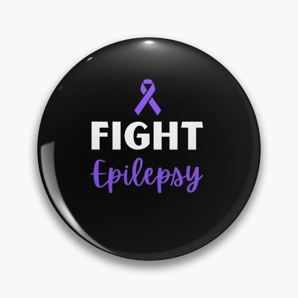 Item preview, Fight Epilepsy Quote Seizure October November 17th Cancer Survivor Purple Ribbon Cancer Support Hope Love Mental Health Depression Anxiety Inspirational Motivational Gift Idea  designed and sold by EpsilonEridani.