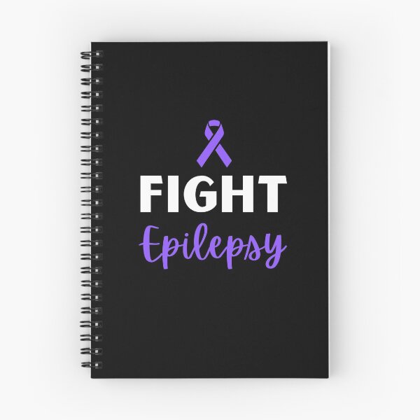 Item preview, Fight Epilepsy Quote Seizure October November 17th Cancer Survivor Purple Ribbon Cancer Support Hope Love Mental Health Depression Anxiety Inspirational Motivational Gift Idea  designed and sold by EpsilonEridani.