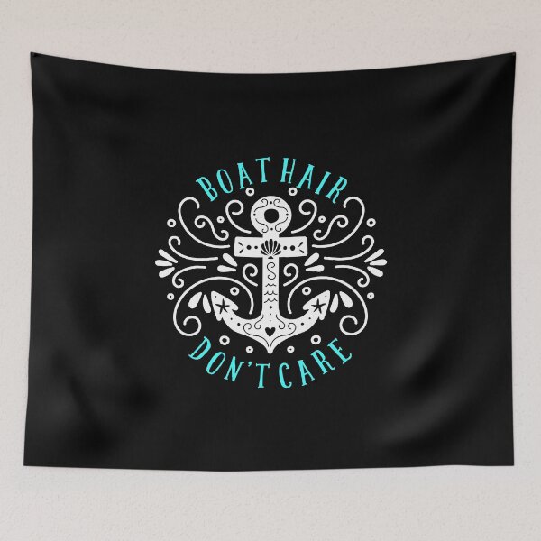 Aperçu de l'œuvre Bateau Hair Dont Care Anchor Ocean Sea Pattern Gift créée et vendue par Style4You24.