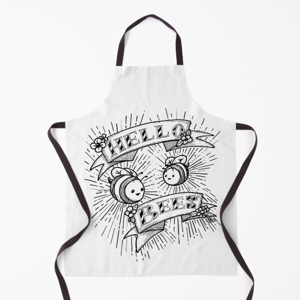 Item preview, Hello Bees! Black Outline designed and sold by CriticalLOL.