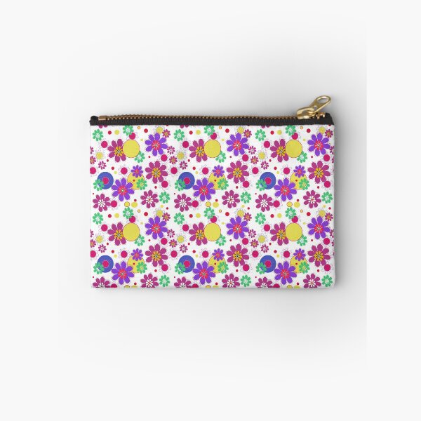 Item preview, Seamless Kitsch Spots and Florals on White designed and sold by Delali  Kudjordji.