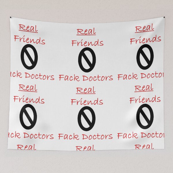 Artikelvorschau, Rack Ärzte Real Friends Maske entworfen und verkauft von Dahani-mo.