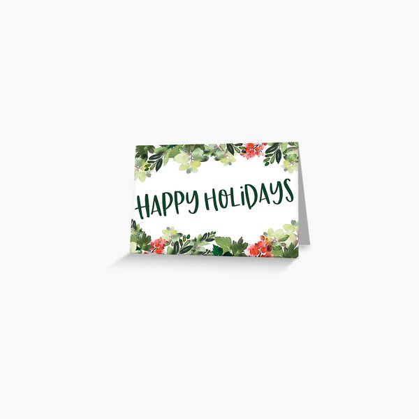 Item preview, Happy Holidays Cards 2021 designed and sold by Sidetracks.